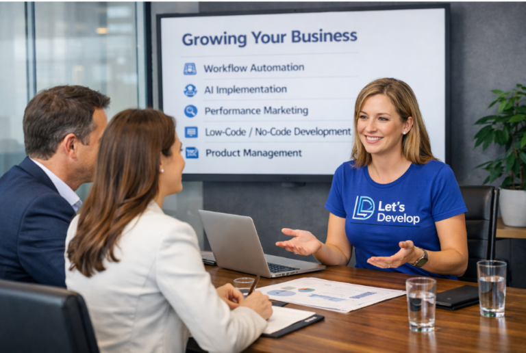 Contact us at lets develop